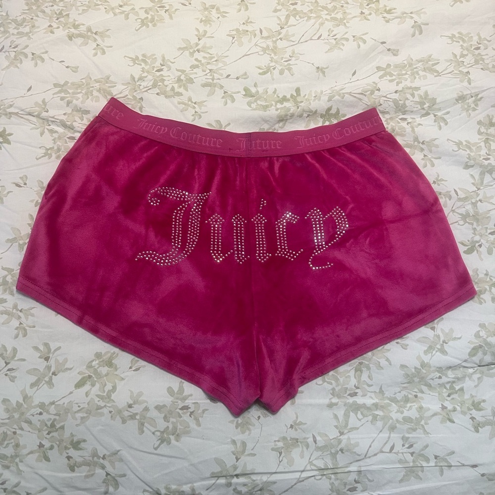 Juicy Couture Fuchsia Velour Shorts